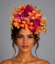 Load image into Gallery viewer, Pink, orange and gold
