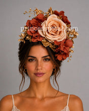 Load image into Gallery viewer, Cream, brown and gold
