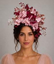 Load image into Gallery viewer, Burgundy, pink and rose gold
