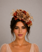 Load image into Gallery viewer, Beige, brown and gold
