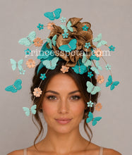 Load image into Gallery viewer, Aqua and gold
