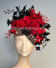 Load image into Gallery viewer, Red, black and leopard print
