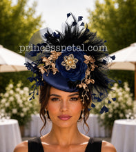 Load image into Gallery viewer, Navy and gold
