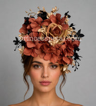 Load image into Gallery viewer, Brown, black and gold
