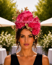 Load image into Gallery viewer, Coral pink and gold
