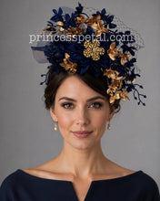 Load image into Gallery viewer, Navy and gold
