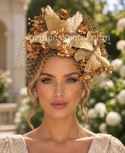 Load image into Gallery viewer, Gold with veil
