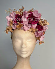 Load image into Gallery viewer, Burgundy, pink and gold
