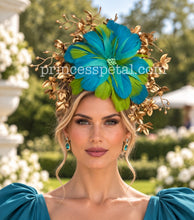 Load image into Gallery viewer, Blue, green gold
