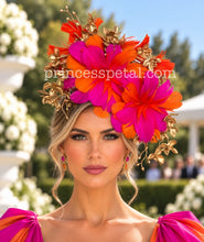 Load image into Gallery viewer, Pink, orange and gold
