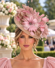 Load image into Gallery viewer, Pink and beige headband
