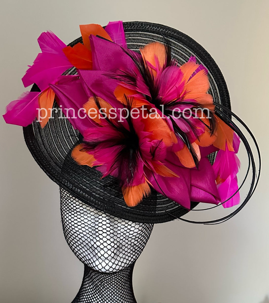 Black, pink and orange hatinator