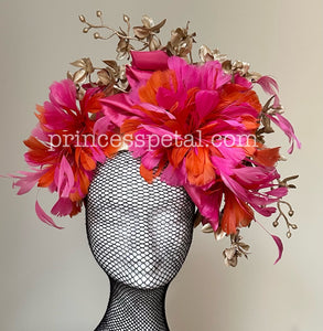 Pink, orange and gold