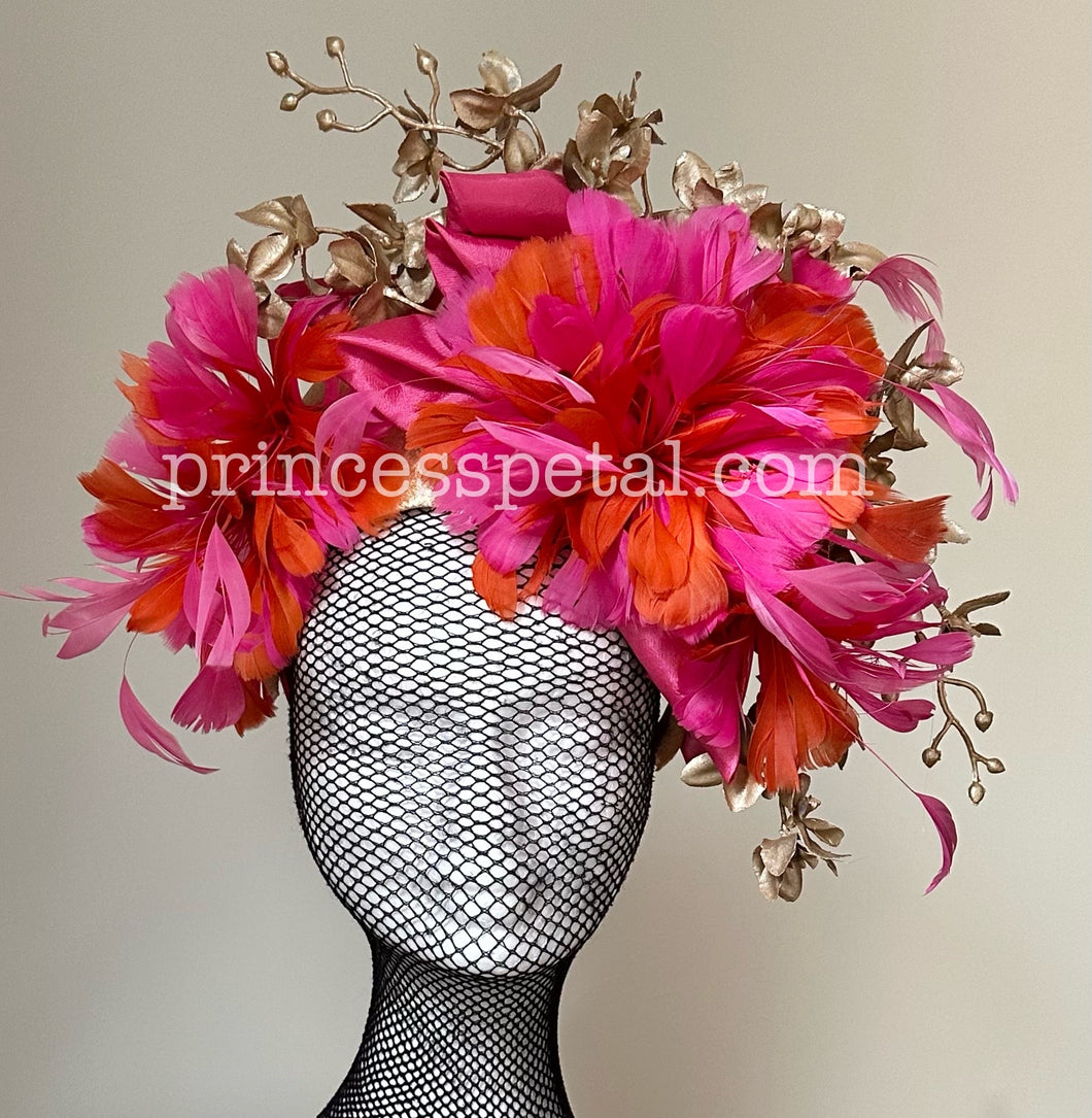 Pink, orange and gold