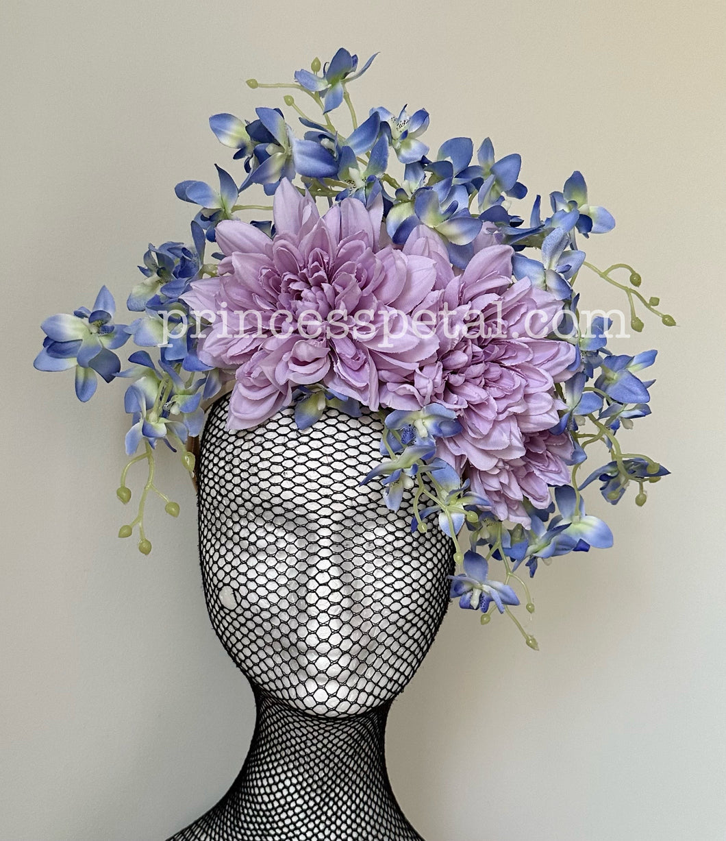 Lilac and blue